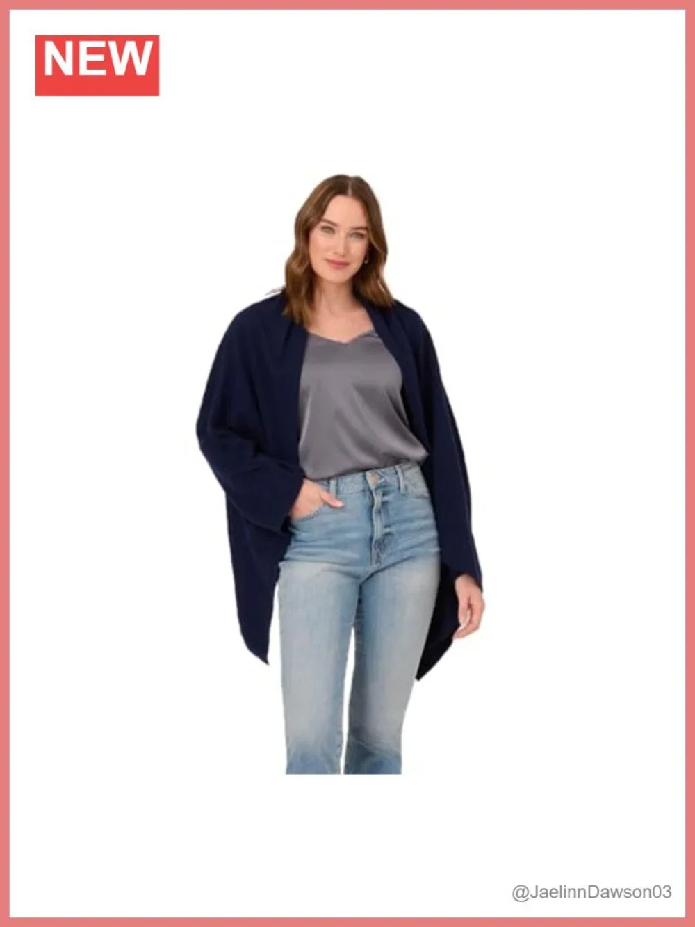 Patented Hidden Sleeve Cardigan Wrap Shrug S'Hug Layering Piece for Casual or
